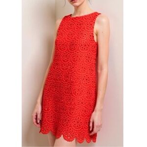 Hill House Lace Charlie Dress - Poppy Red